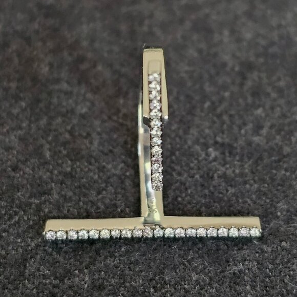 Selin Kent Francoise Ring 14K White Gold Night Sky Diamonds - Grey Pink White - Picture 5 of 16